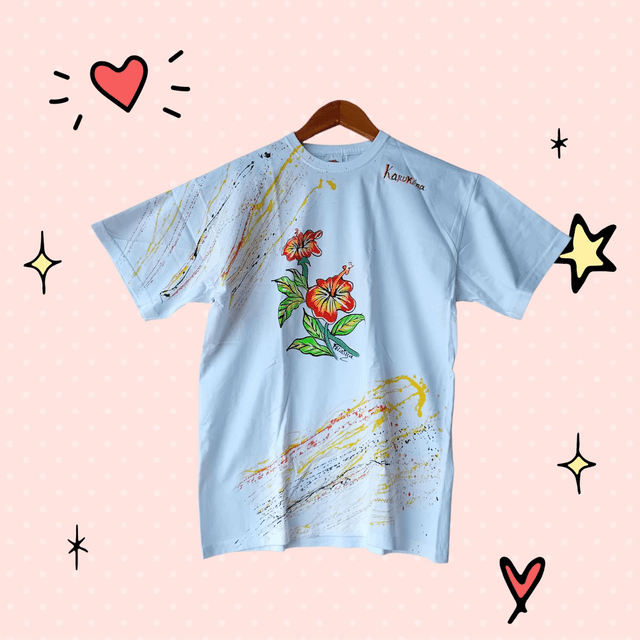 Tee-shirt enfant hibiscus